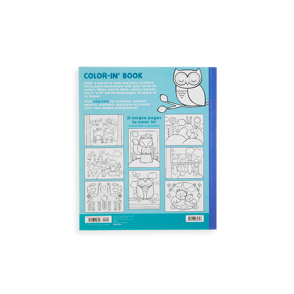 Little Cozy Critters Coloring Book