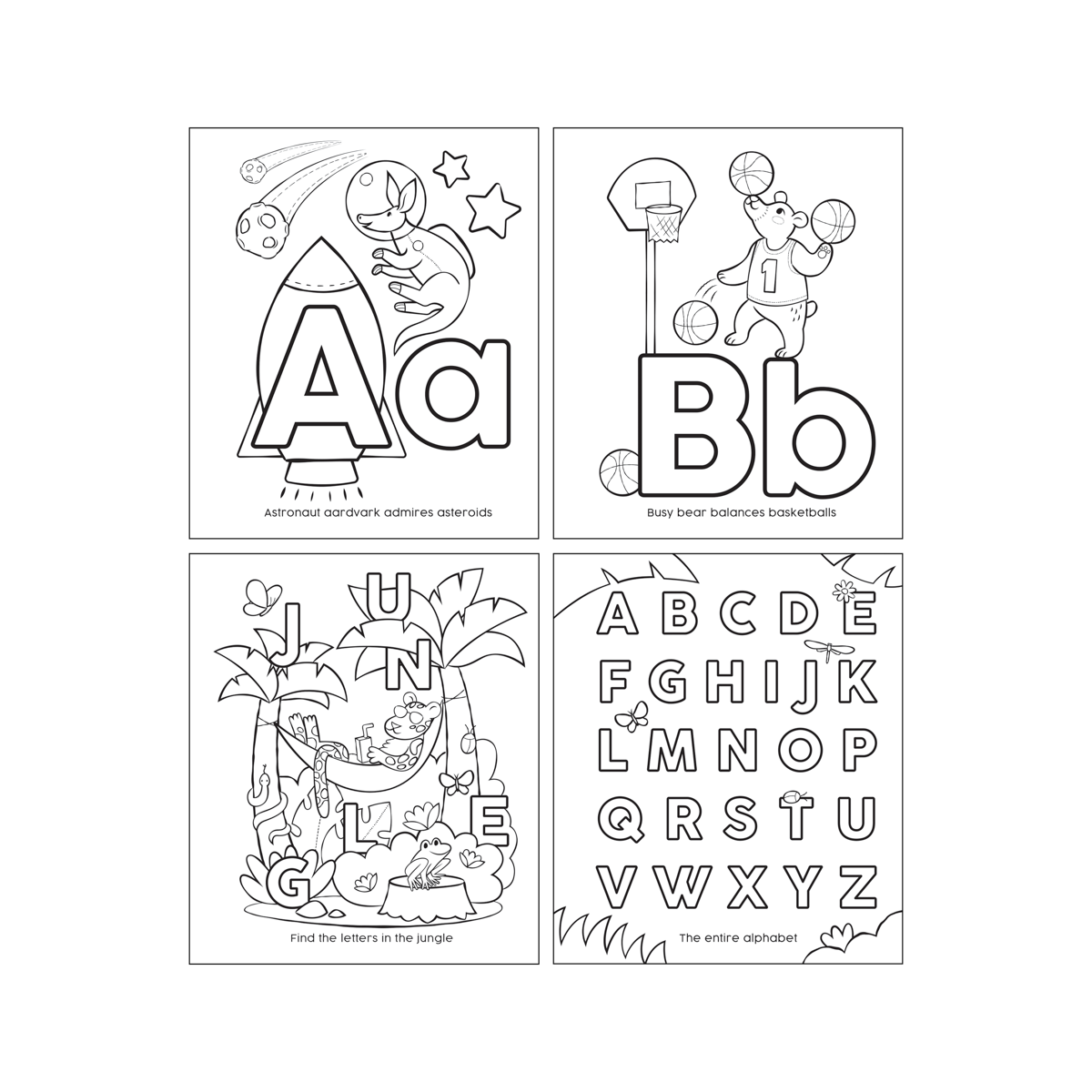 ABC: Amazing Animals Toddler Coloring Book
