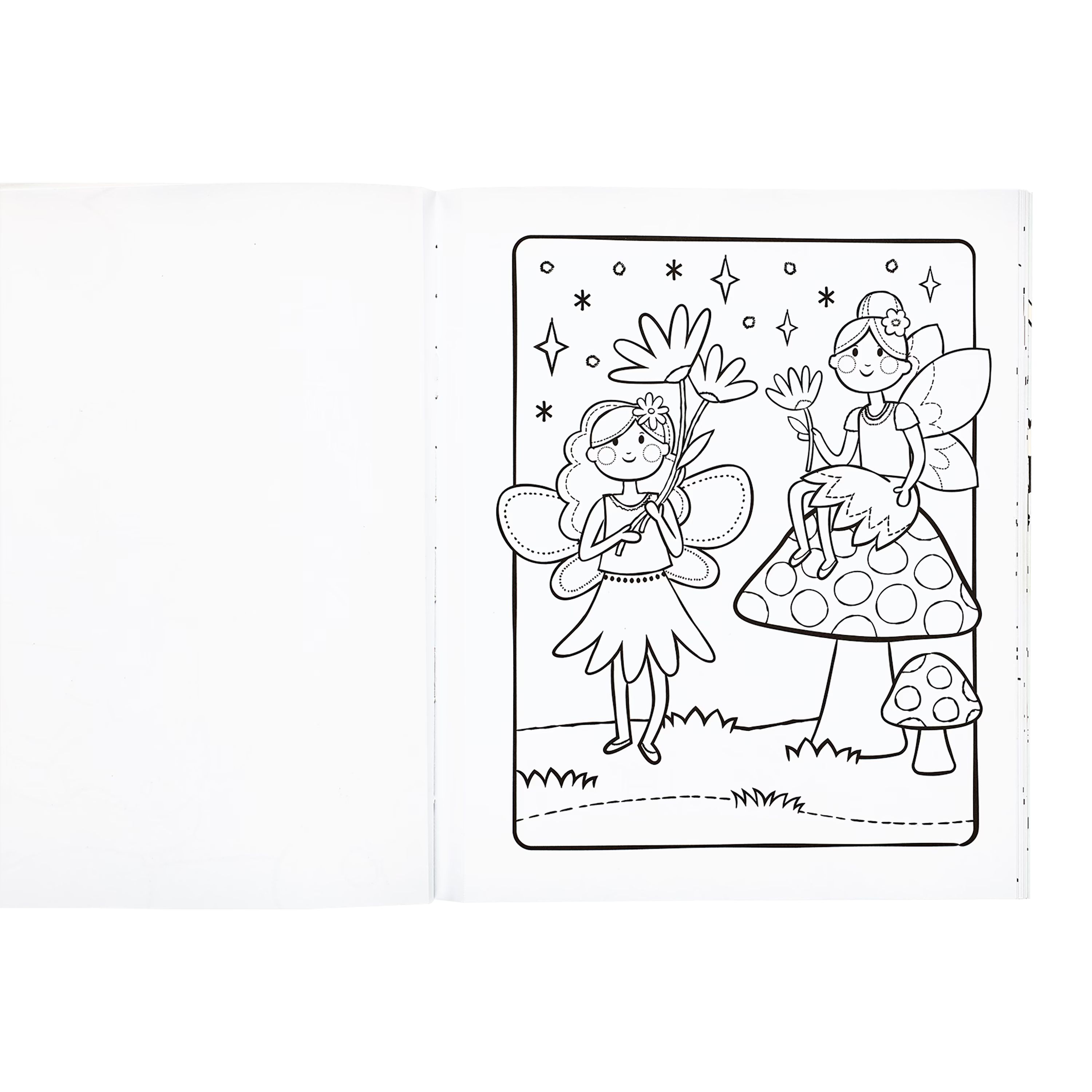 Princesses and Fairies Coloring Book