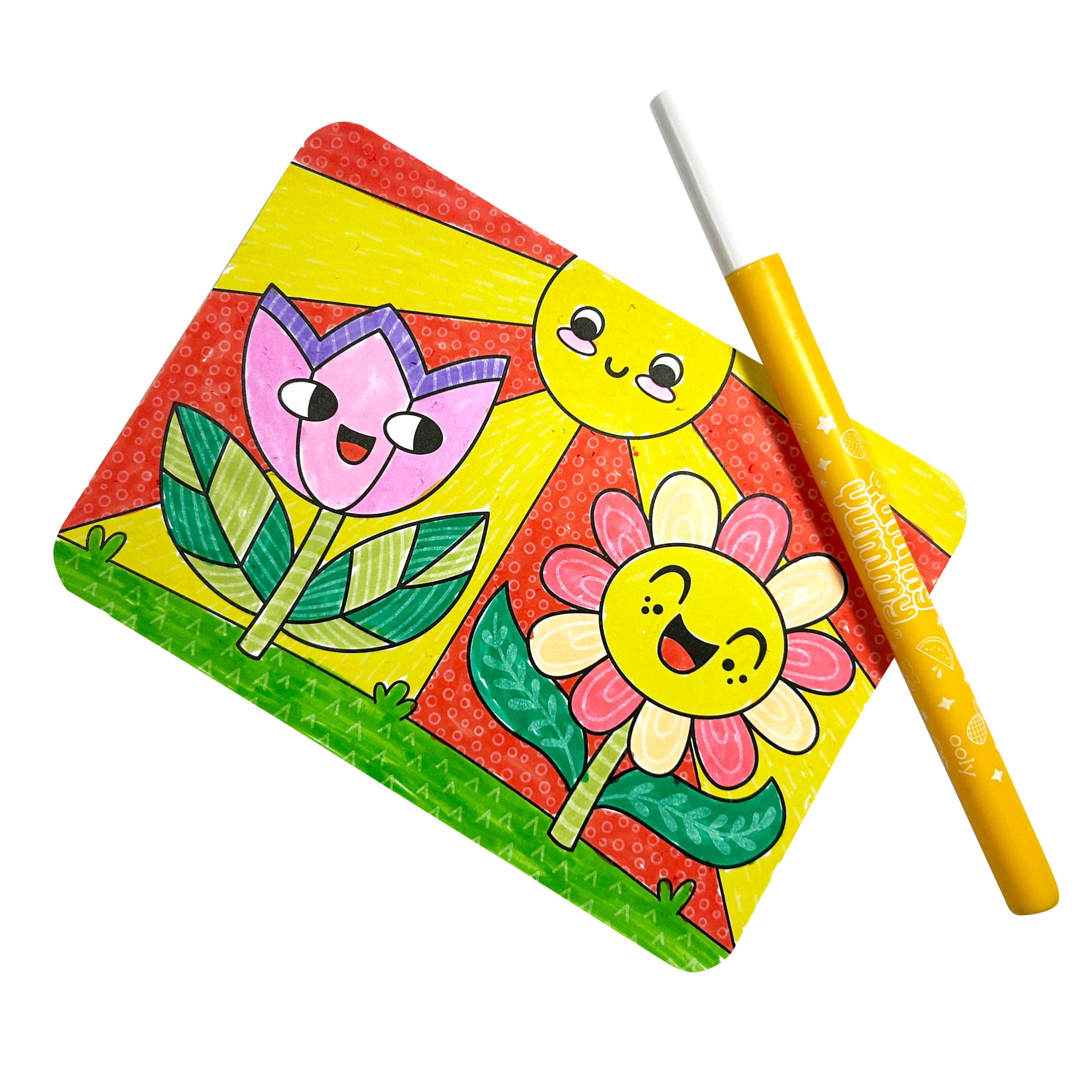 Undercover Art Hidden Pattern Coloring Activity Art Cards - Garden Pals